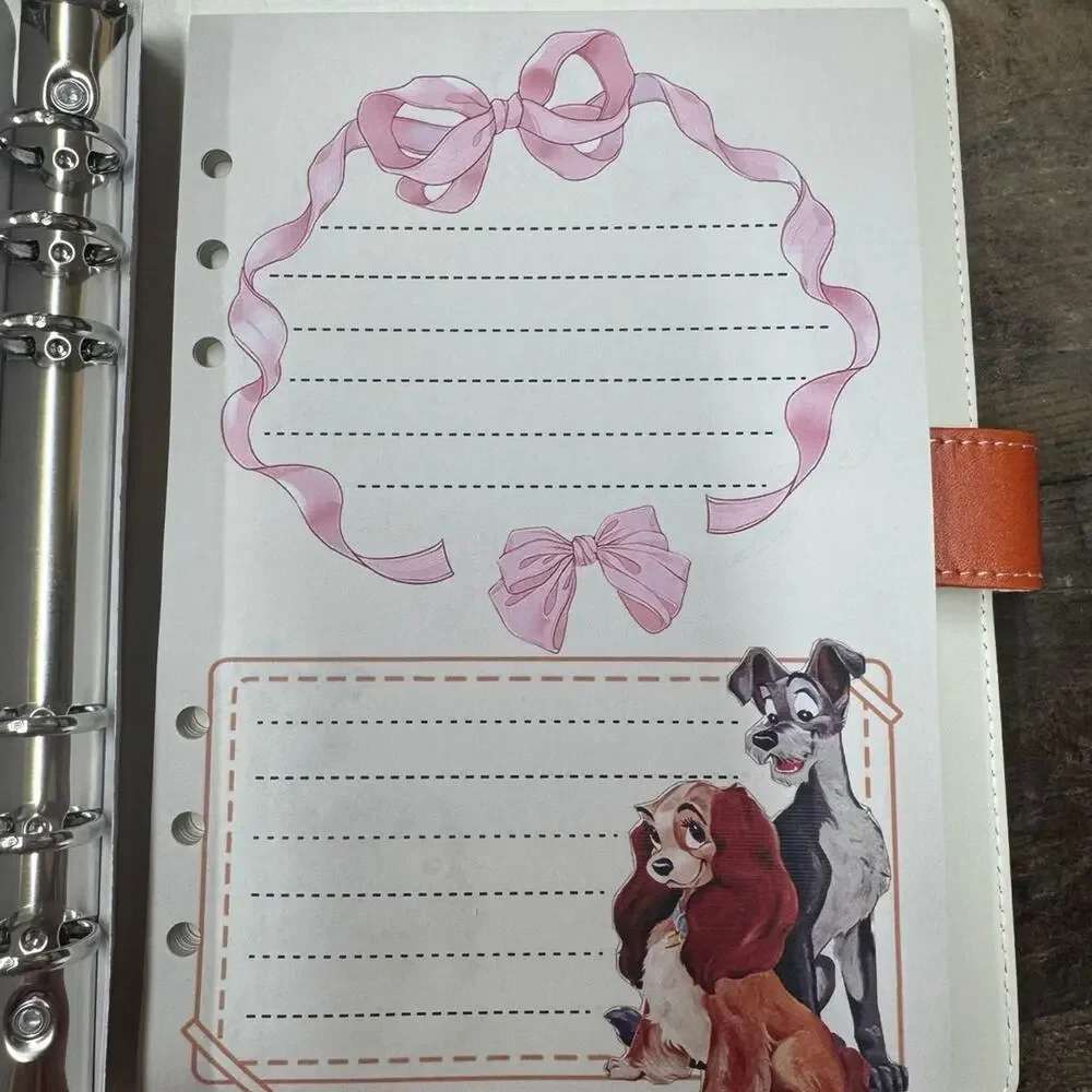 Lady & the Tramp A5 Binder w/ matching paper and tote bag.